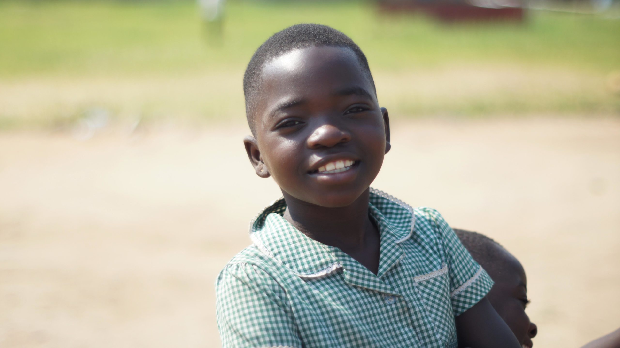 child in school uniform